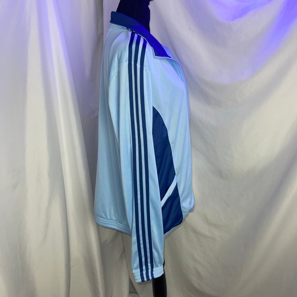 NWT ADIDAS Women’s Tech Mesh Jacket in Altitude/Solid Blue Sz.XL - Picture 10 of 12